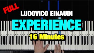 HOW TO PLAY  LUDOVICO EINAUDI  EXPERIENCE PIANO TUTORIAL LESSON [upl. by Ynolem]