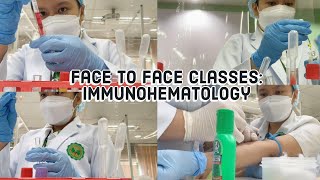 college vlog blood extraction amp blood typing MedTech DLSMHSI  ItsVhida [upl. by Adnolrehs]