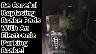 Replacing Brake Pads With Electronic Parking Brakes [upl. by Finley]