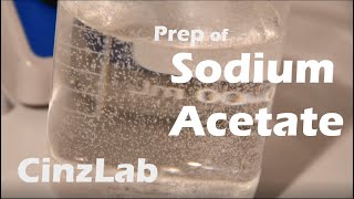 Preparation of SODIUM ACETATE  CinzLab Chem PROJECT [upl. by Leta]