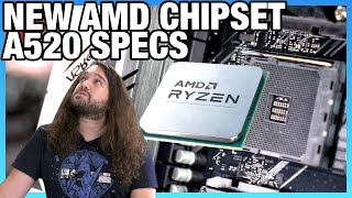 AMDs New Budget Chipset A520 Specs Comparison vs B550 A320 X570 amp More [upl. by Eeleak786]