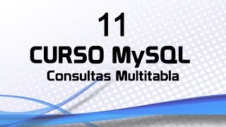 Curso MySQL 11 Consultas Multitabla [upl. by Zzabahs]