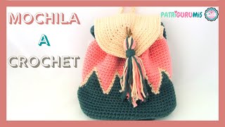 🎒MOCHILA EN CROCHET🎒NIVEL INTERMEDIO🎒 [upl. by Christenson395]