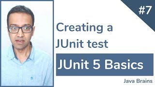 JUnit 5 Basics 7  Creating a JUnit test [upl. by Teplica]