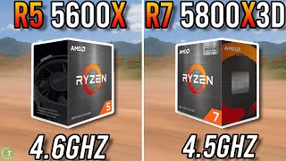 Ryzen 5 5600X vs Ryzen 7 5800X3D  With RTX 3070 [upl. by Duwalt]