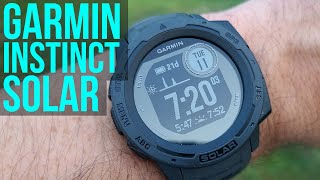 Garmin Instinct Solar Review  Unlimited Battery Life Can It Compete With Fenix 6 [upl. by Hamid]