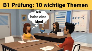 Mündliche Prüfung deutsch B1  Gemeinsam etwas planenDialog  10 wichtige Themen  sprechen Teil 3 [upl. by Thorlie]