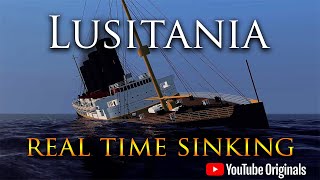 Lusitania  104 Years  A Real Time Sinking Animation [upl. by Lundberg]