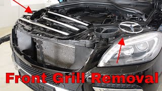 Front grill removal Mercedes ML [upl. by Andrea]