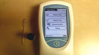 How to Run QC amp Patient Tests on the CoaguChek XS Plus [upl. by Bambie]