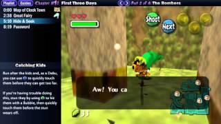 Legend of Zelda Majoras Mask Walkthrough 01 24 quotFirst Three Days The Bombersquot [upl. by Nnaillek]