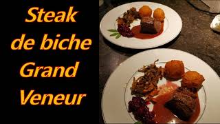 Steak de biche sauce Grand Veneur [upl. by Kumar]