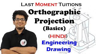 Orthographic Projection Full Basics Explained  Engineering Drawing In Hindi [upl. by Megen]