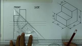 Exercise 11 Orthographic Drawing [upl. by Consuelo]