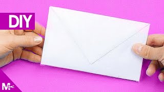 ► Como hacer un SOBRE CARTA de Papel en 5 MINUTOS 💌 [upl. by Aiekram]