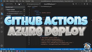 Deploying to Azure with GitHub Actions [upl. by Sivrad]