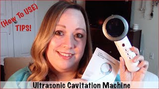 Ultrasonic Fat Cavitation Machine How To Use Tips [upl. by Whitcher]