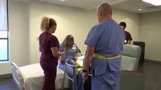 Physical Therapy Transfer Training  How To Transfer From Wheelchair To Bed [upl. by Manning333]