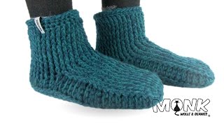 MonkGammlos Hüttenschuhe häkeln Teil 1 [upl. by Etnoval]