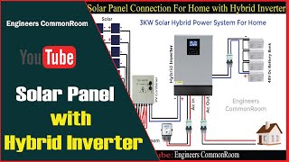 Hybrid Inverter with Solar Panel Connection For Home । Engineers CommonRoom [upl. by Janifer636]