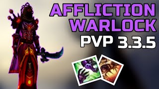 AFFLICTION WARLOCK PVP 335  BEGINNER GUIDE WARMANE WOTLK TalentsGearSpellsDuelsTips 2022 [upl. by Locklin434]