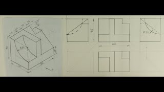 Orthographic projection  Technical drawing  Engineering drawing [upl. by Gnuhc662]