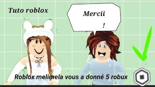 Comment donner des robux à quelquun  Tuto roblox 20222023 [upl. by Udall555]