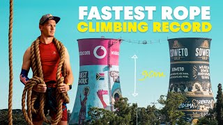 Breaking The Fastest Rope Climbing World Record  w Thomas Van Tonder [upl. by Alahs925]