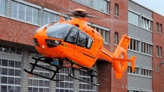 Hubschrauber Landung und Start in Wuppertal [upl. by Ehcar]