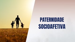 Paternidade socioafetiva [upl. by Hadihsar]