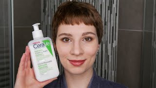 How to use CeraVe Hydrating Cream to Foam Cleanser to Remove Makeup [upl. by Ailis]