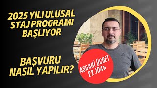 ULUSAL STAJ PROGRAMI BAŞLIYOR BAŞVURUSU NASIL YAPILIR [upl. by Maghutte934]