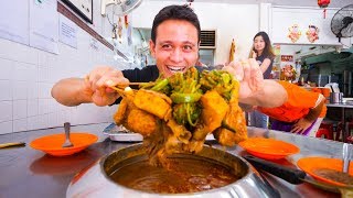 Malaysian Food in Melaka 🇲🇾 SPECIAL SATAY  Asam Pedas and Chicken Rice Balls  Malacca Malaysia [upl. by Ronn971]