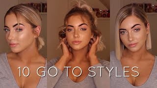 HOW I STYLE MY SHORT HAIR  Katherine Rose [upl. by Marge]