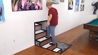 3D Steps Optical Illusion [upl. by Ivzt]