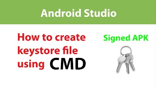 How to create keystore file for Signed APK via Keytool Command prompt CMD [upl. by Latton]