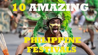 10 AMAZING PHILIPPINE FESTIVALS [upl. by Seaman]