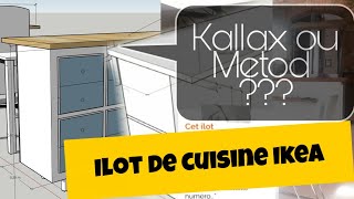 Ilot de cuisine Ikea  Kallax ou Metod Quelle est la meilleure solution [upl. by Bilat]