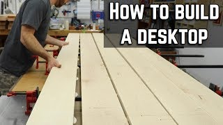 How to build and finish a desk top  DIY Table top [upl. by Okoyik]