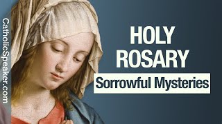 HOLY ROSARY  Sorrowful Mysteries Tuesday amp Friday Catholic [upl. by Nevaj]