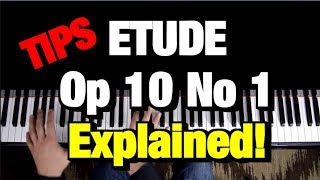 HOW TO PLAY  Chopin  Etude Op 10 No 1 Waterfall Piano Tutorial Lesson [upl. by Ethel]