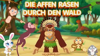 Die Affen rasen durch den Wald  SING SONG KINDERLIEDER  Lustige deutsche Kinderlieder [upl. by Sukramaj427]