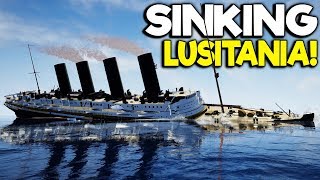 ESCAPING THE SINKING LUSITANIA  RealTime Lusitania Sinking Gameplay [upl. by Darleen597]