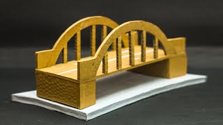 School Science Projects  How To Make A Bridge From Cardboard [upl. by Ninahs]