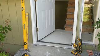 Jeld Wen Front Door Installation  Really crappy products and craftsmanship PART 1 [upl. by Laohcin]