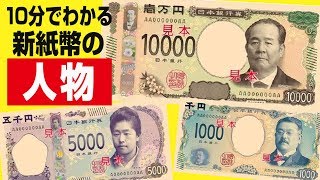 誰なの？10分でわかる新紙幣の人物！渋沢栄一、津田梅子、北里柴三郎クイズ [upl. by Arhna915]