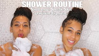 MY SHOWER ROUTINE FOR SMOOTH GLOWY SKIN [upl. by Knarf525]