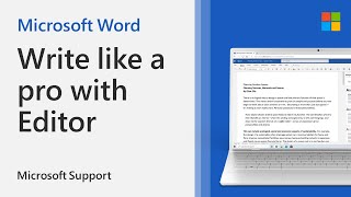 How to use Microsoft Editor  Microsoft [upl. by Woermer]