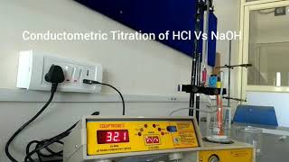 Conductometric Titration of HCl Vs NaOH [upl. by Aedrahs241]