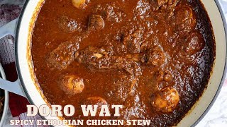 Doro Wat  Ethiopian Spicy Chicken Stew [upl. by Jed]